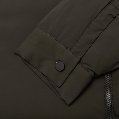 Nylon Filled Shirt Jacket Off Black