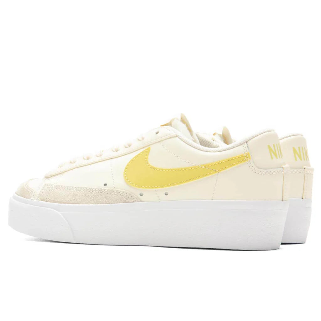 Womens Blazer Low Platform Pale Ivory Saturn Gold White