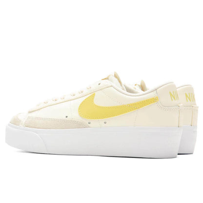 Womens Blazer Low Platform Pale Ivory Saturn Gold White