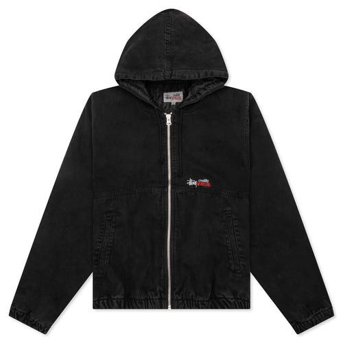Canvas Insulated Work Jacket Black