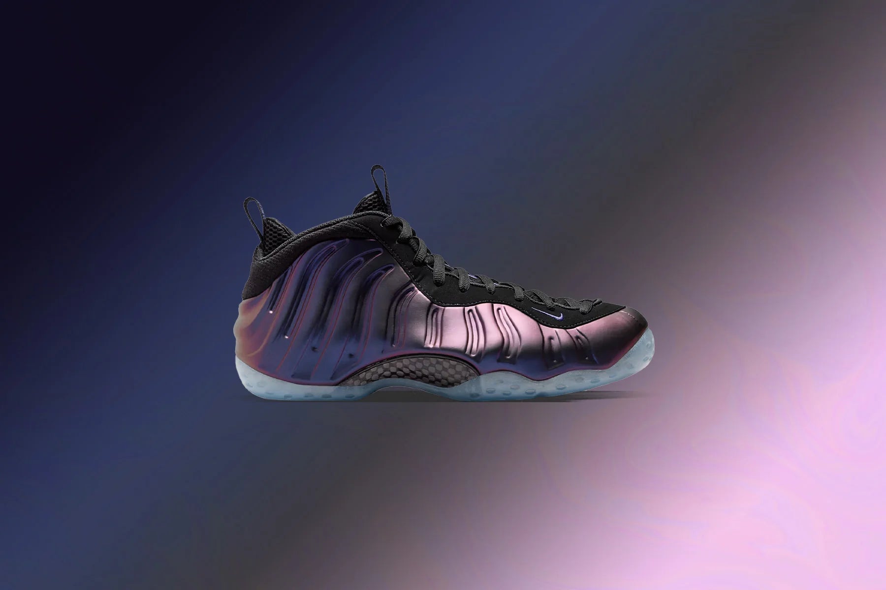 Air Foamposite One Black Varsity Purple