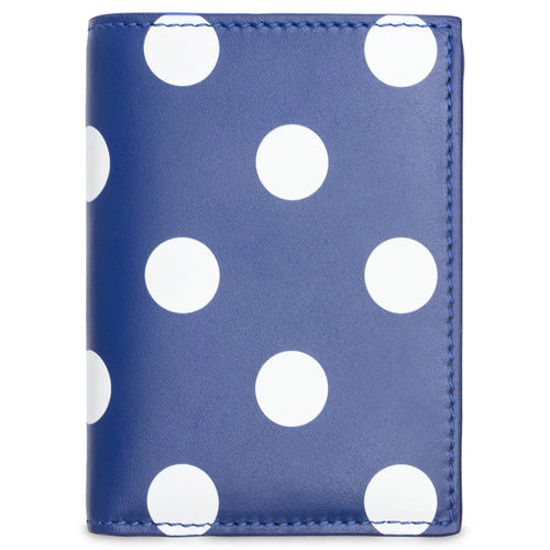 Comme des Garcons Polka Dots Wallet Navy