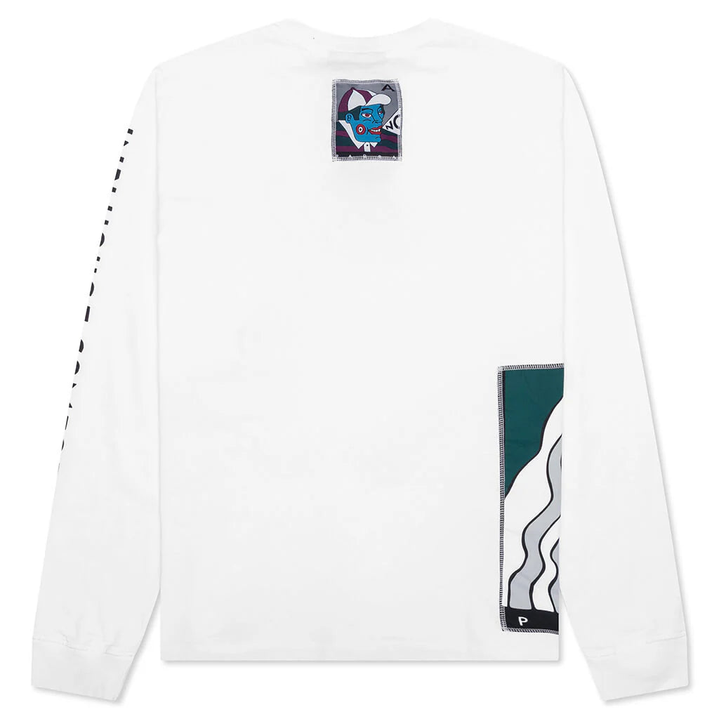 Your Face Long Sleeve T Shirt White