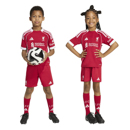 adidas Liverpool FC Home Mini Kit Youth Soccer 25 26 Red