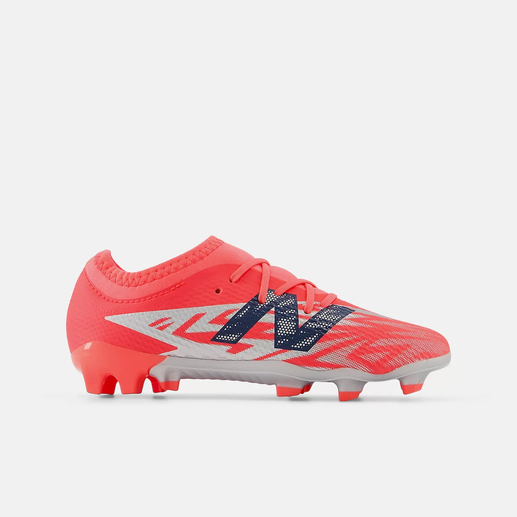 New Balance Furon Team Youth Firm Ground Soccer Cleats V8 Energy Red