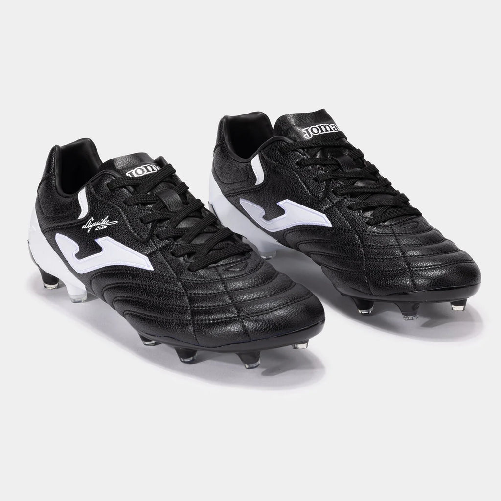 Joma Aguila Cup 2401 FG Firm Ground Soccer Cleats Black White
