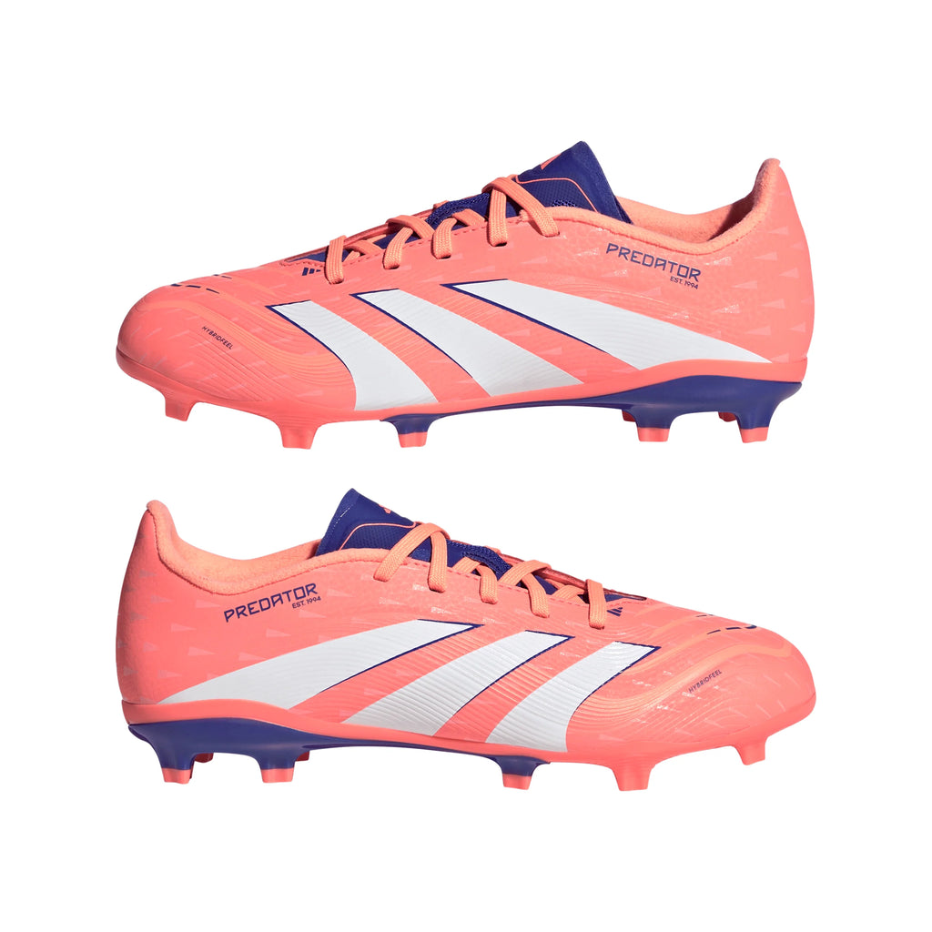 adidas Predator League FG MG Youth Soccer Cleats Orange White