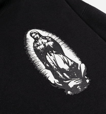 Gold Rose Guadalupe Pullover Mens Hoodie Black Gold