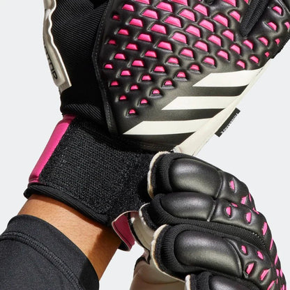 adidas Predator Match Fingersave Goalkeeper Gloves Black White