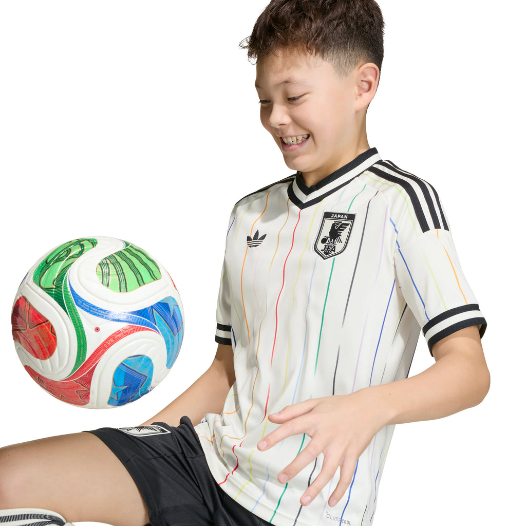 adidas Japan Away Youth Soccer Jersey 2026 White Black
