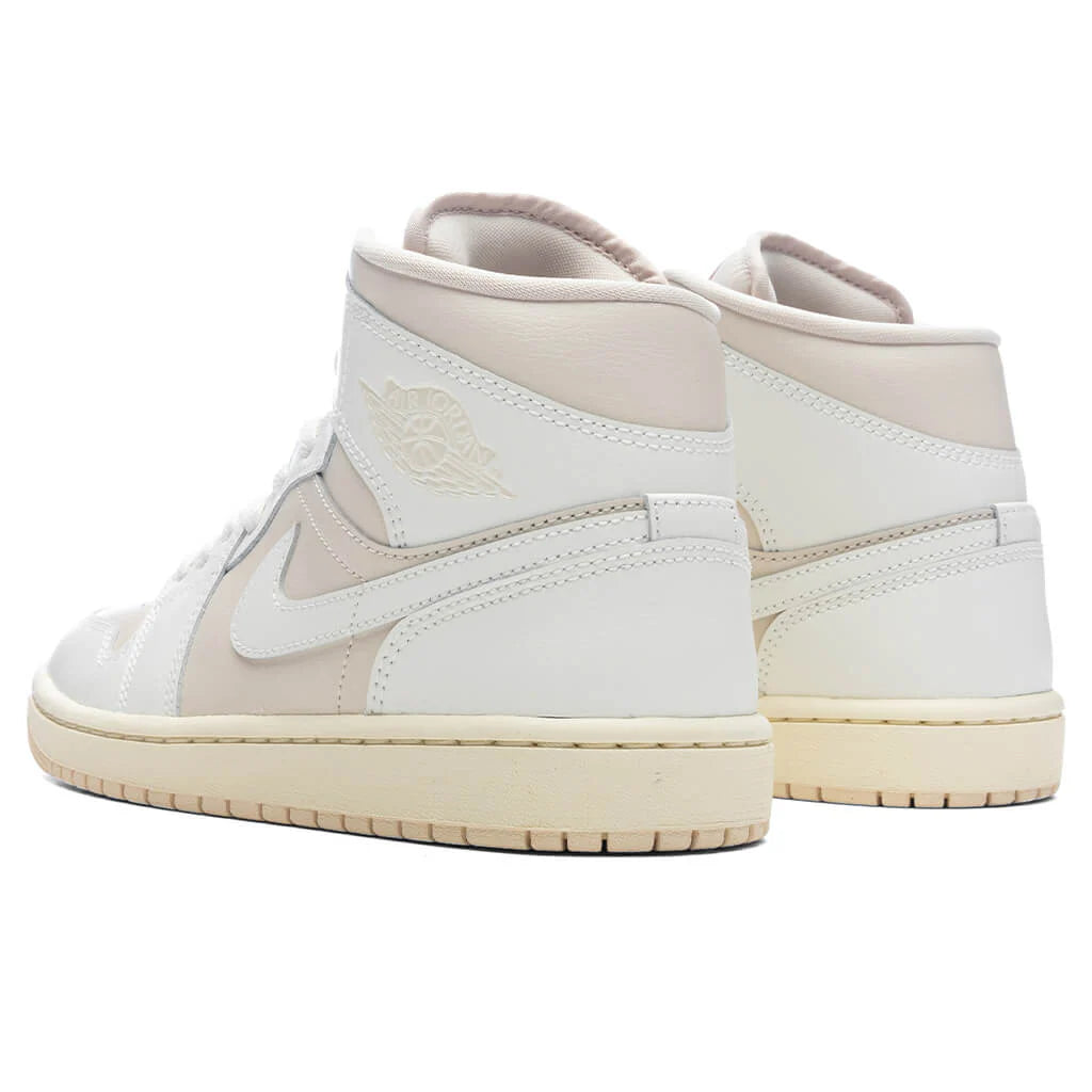 Womens Air Jordan 1 Mid Legend Light Brown Sail Muslin