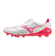 Mizuno Morelia Neo IV Elite FG Firm Ground Soccer Cleats White Pink