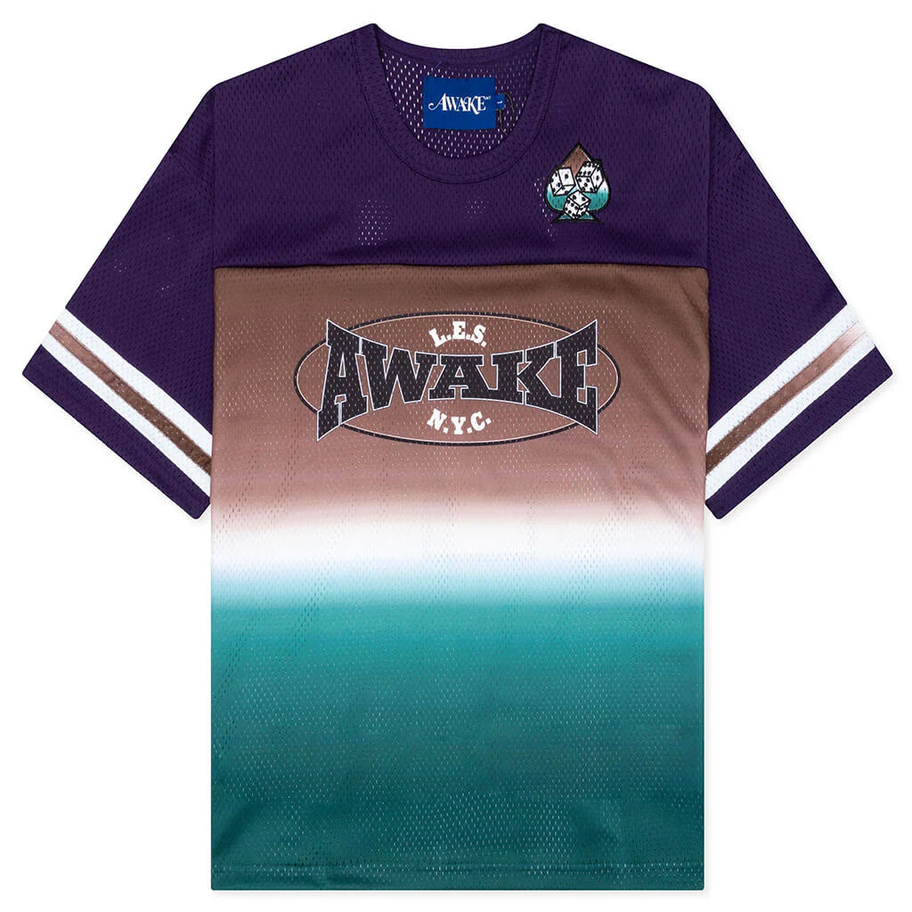 Mesh Football Jersey Brown Multi