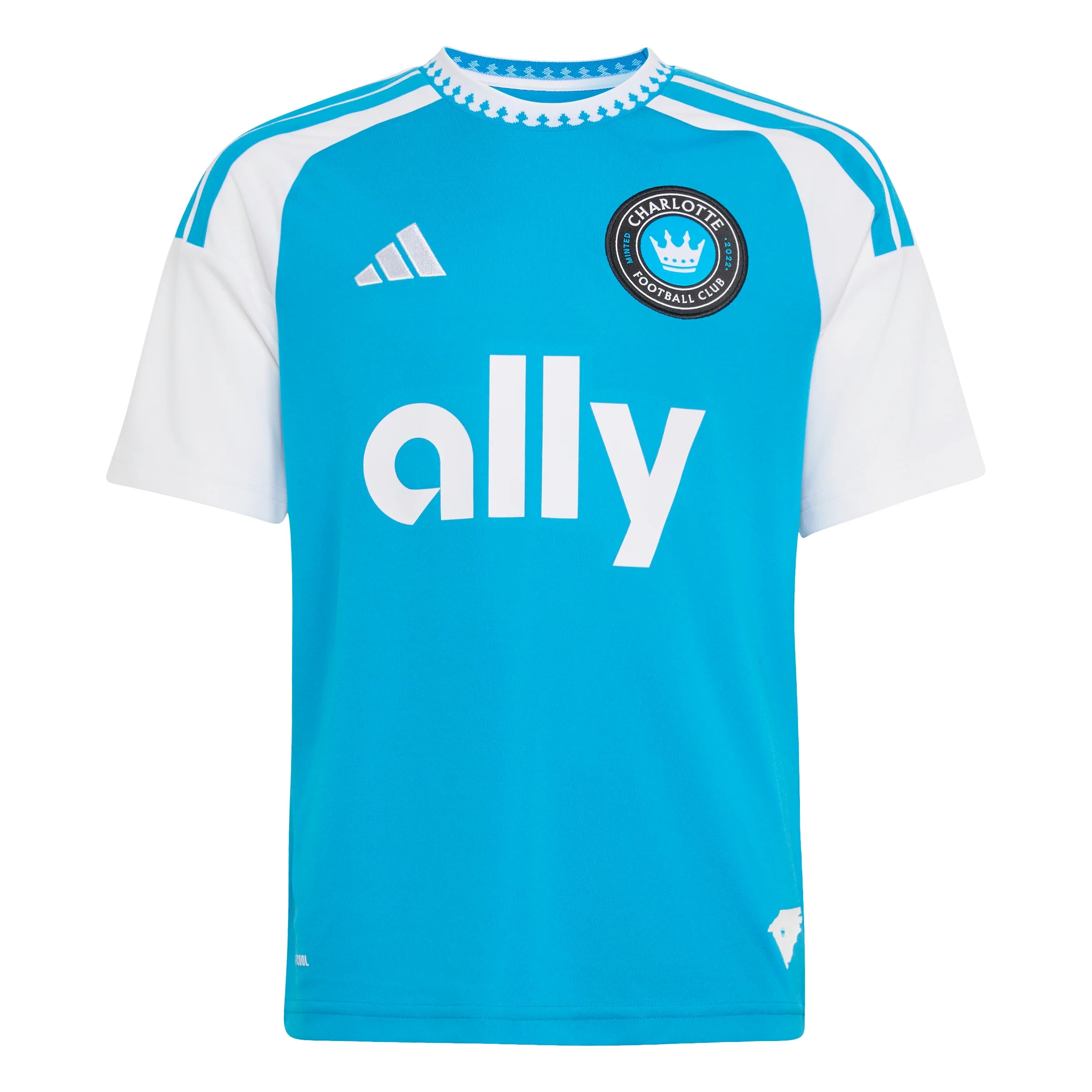 adidas Charlotte FC Home Youth Soccer Jersey 26 27 Blue