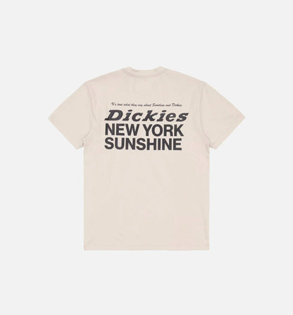 NYS Sun Dyed In Texas Heavyweight Pocket Short Sleeve Tee Mens T Shirt White