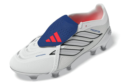 adidas Predator Pro Fold Over Tongue FG Firm Ground Mens Soccer Cleats White Zero Metallic Blue