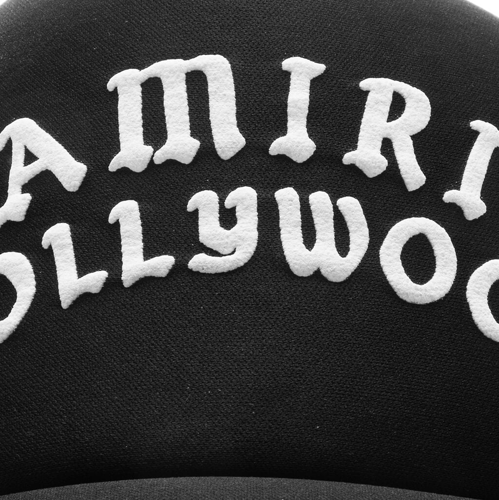 Amiri Hollywood Trucker Hat Black Black