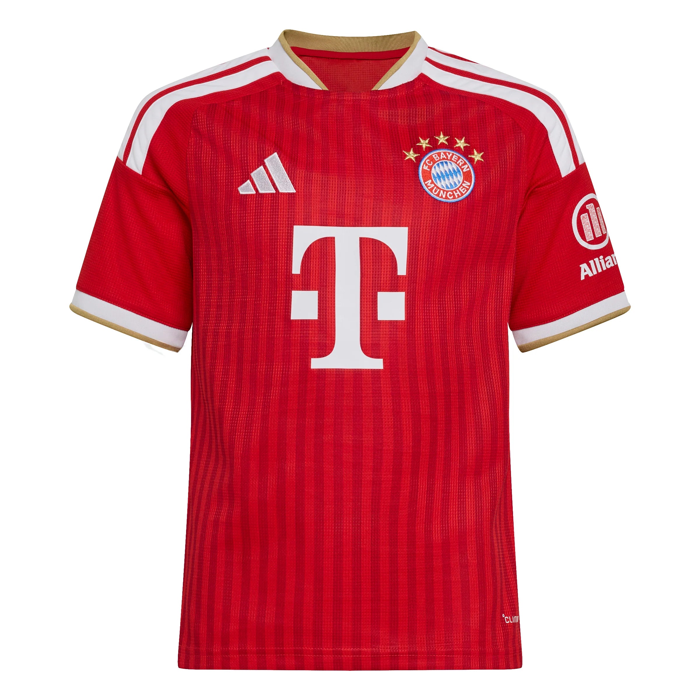 adidas FC Bayern Munich Home Youth Soccer Jersey 26 27 Scarlet White