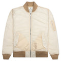 Quilted Bomber Waxed Cream