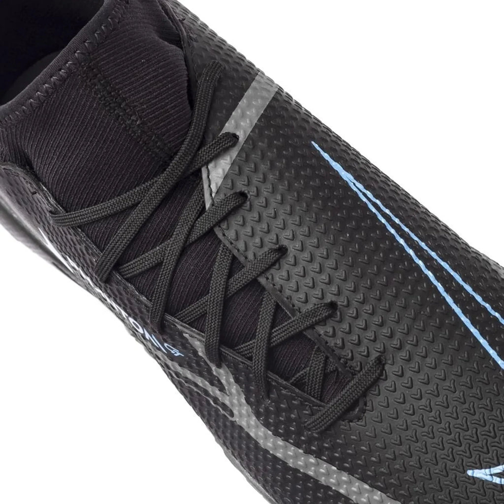 Nike Phantom GT2 Academy DF TF Turf Soccer Cleats Black Iron Grey