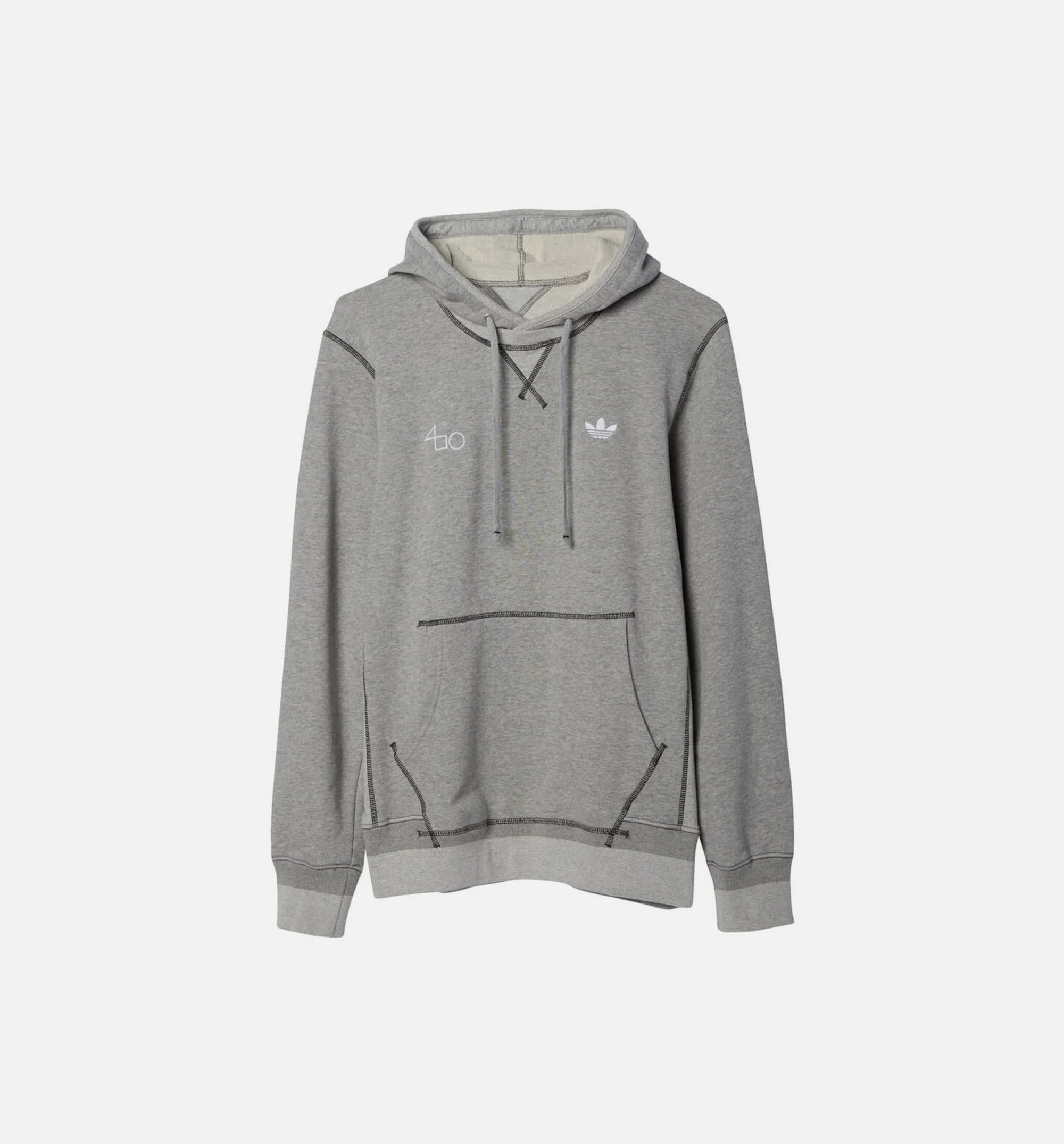 Fourness Logo Mens Hoodie Grey