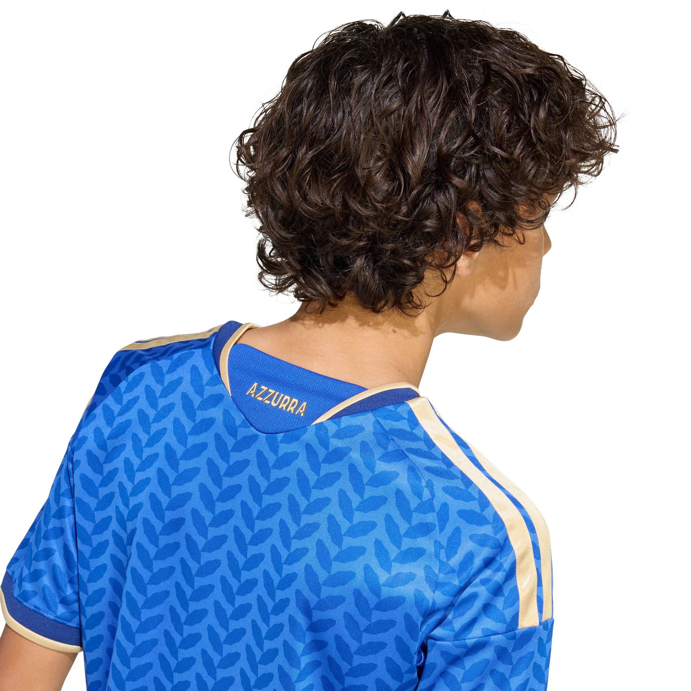 adidas Italy Home Youth Soccer Jersey 26 Blue