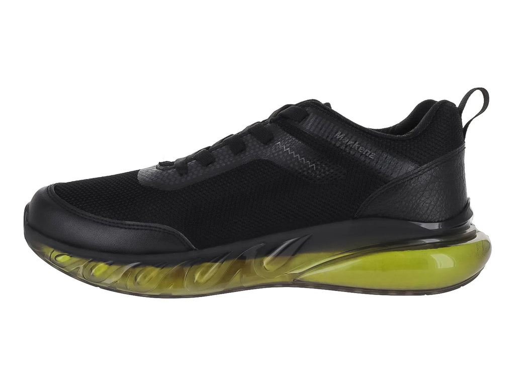 Tenis de Basquetbol MAKENA Negro y Amarillo Neón para Hombre