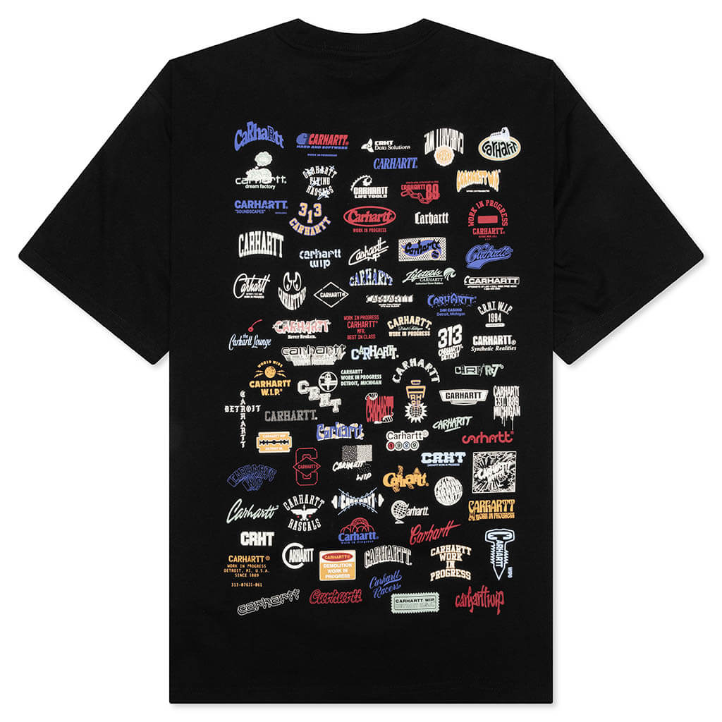 S S Logo T Shirt Black