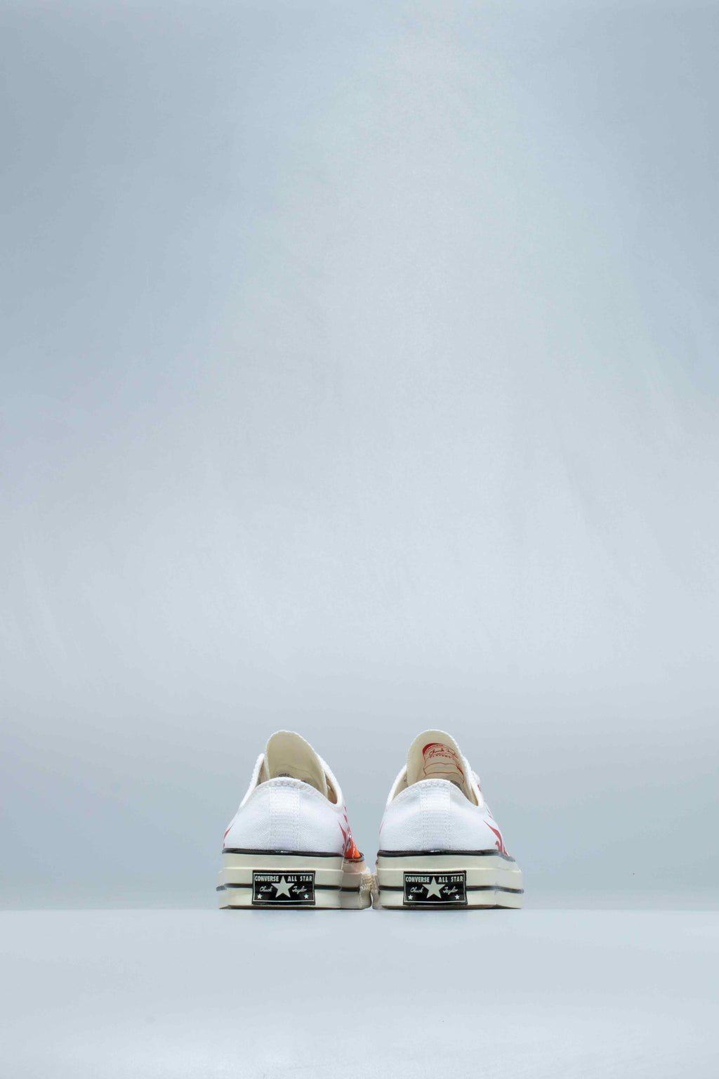 Chuck 70 Archive Print Low Top Mens Lifestyle Shoe White Red