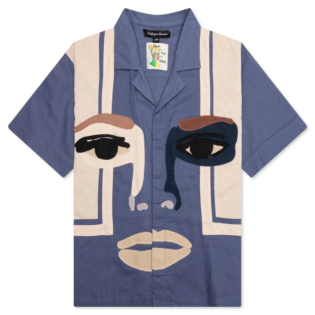 Face Camo Shirt Blue