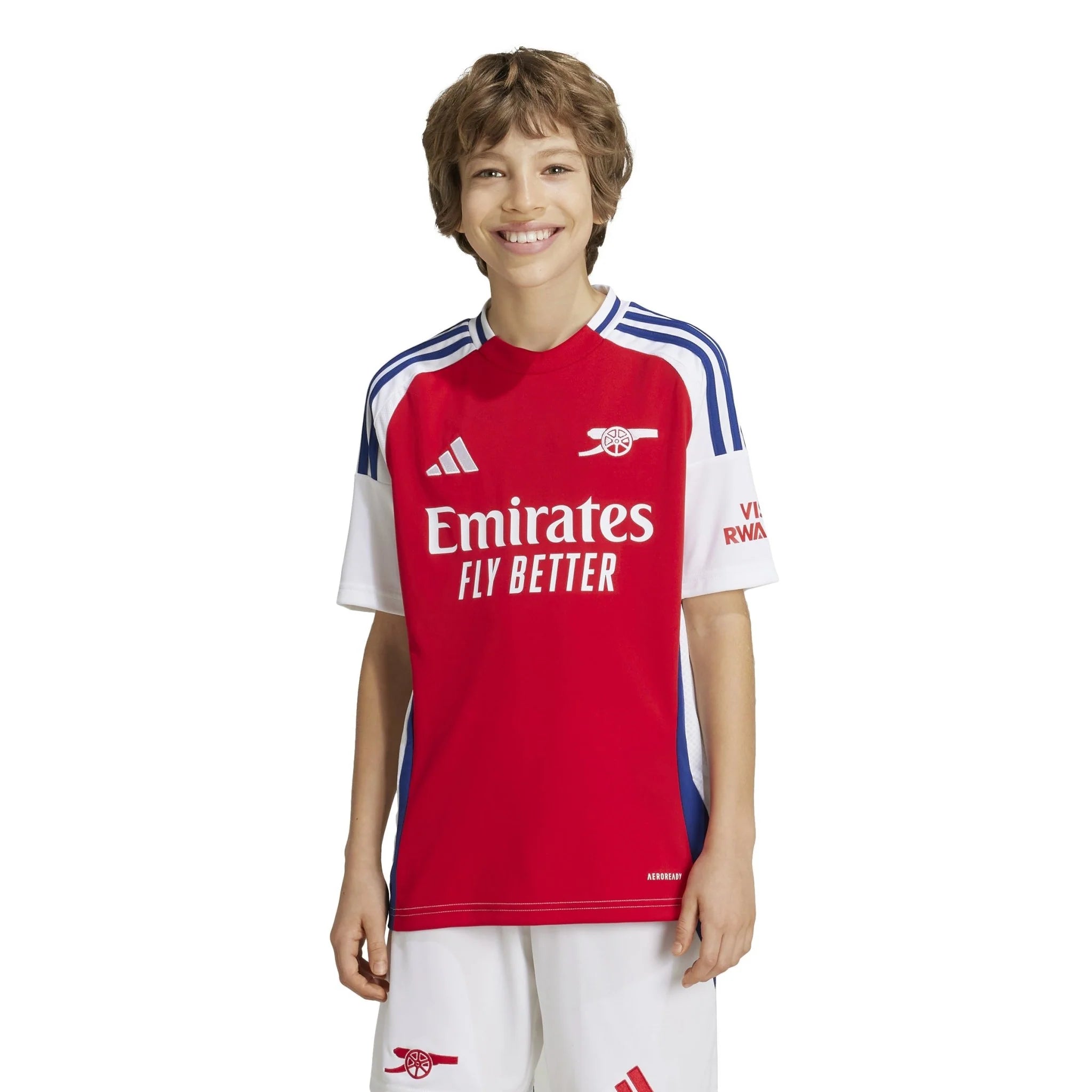 adidas Youth Arsenal Home Jersey 24 25 Scarlet White
