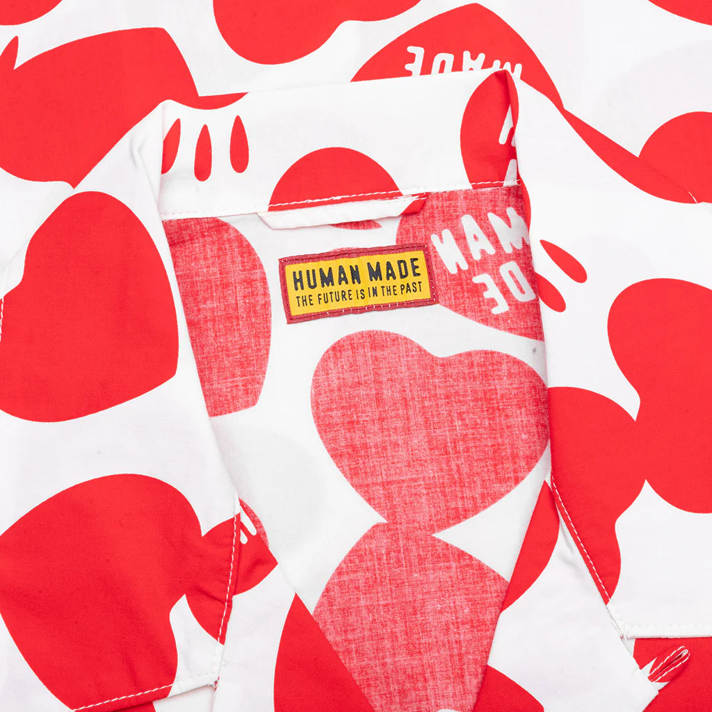 Heart Aloha Shirt White