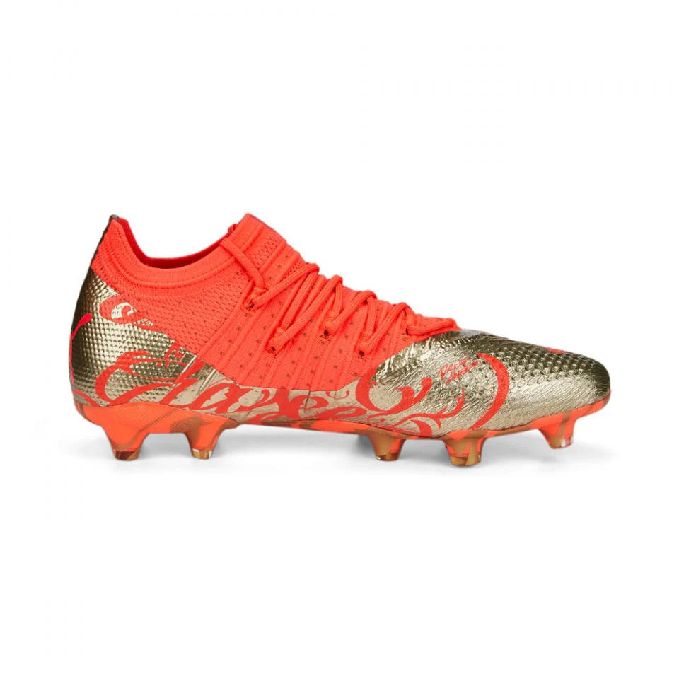 PUMA Future Z 14 Neymar JR FG AG Firm Ground Soccer Cleats Fiery Coral Gold