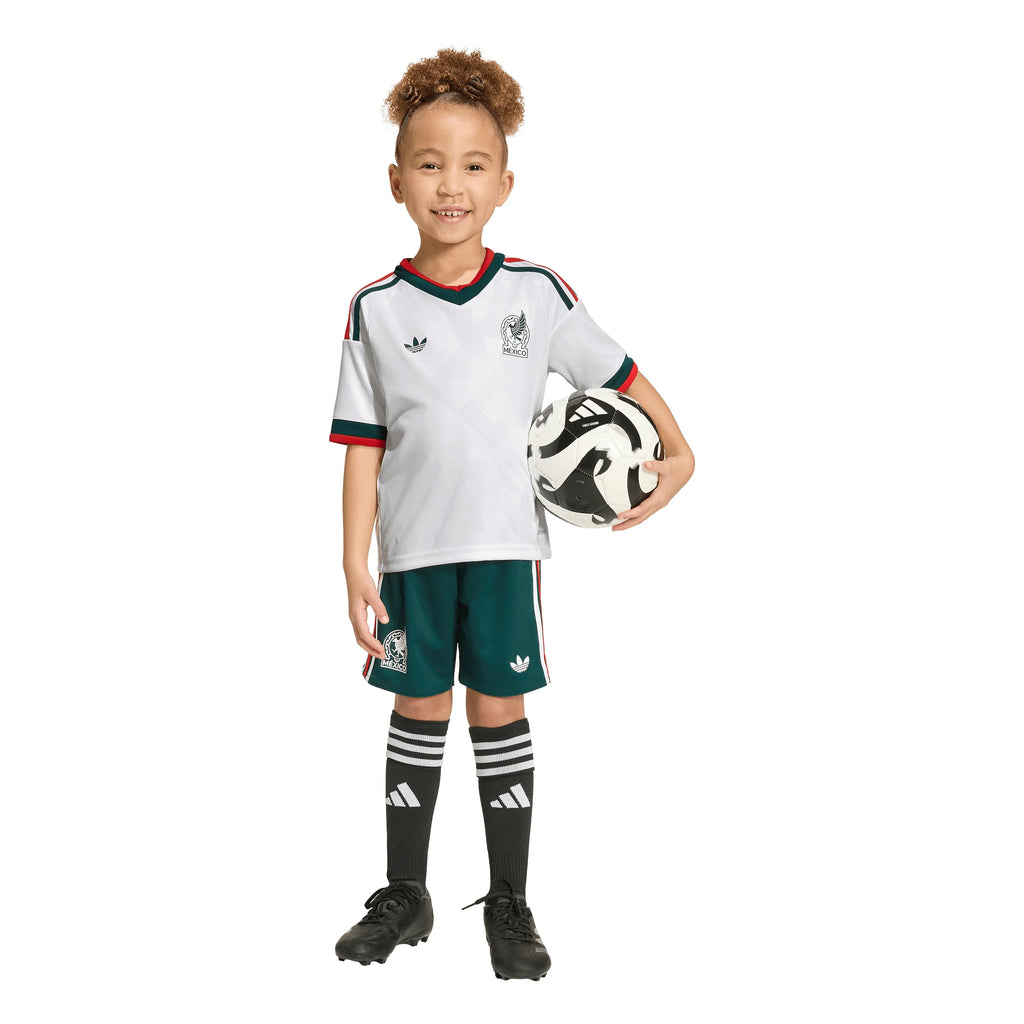 adidas Mexico Away Soccer Mini Set 2026 White