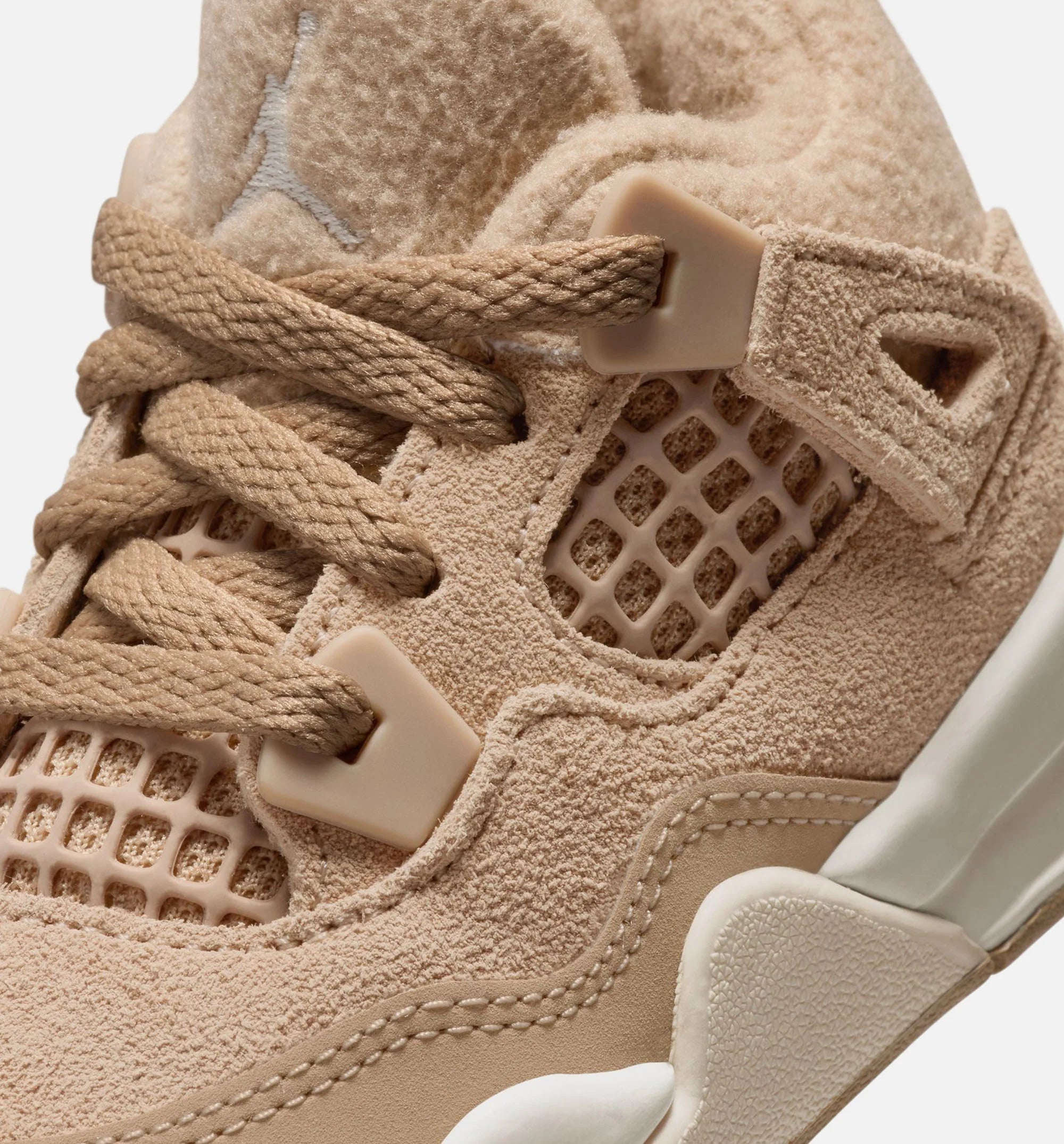 Air Jordan 4 Retro Cozy Girl Infant Toddler Lifestyle Shoe Hemp Light Orewood Brown