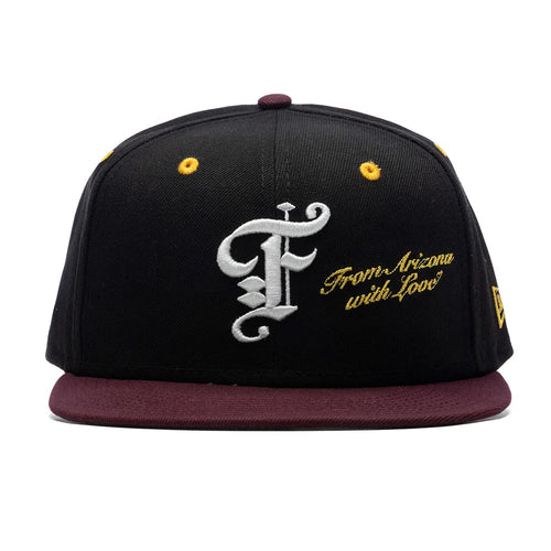 Feature x New Era AZ 5950 Fitted Black Maroon