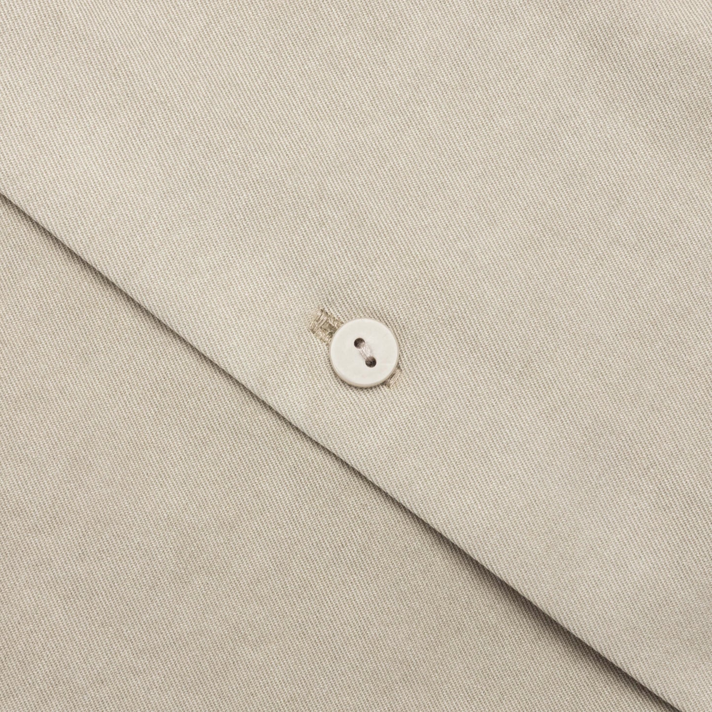 Short Sleeve Cotton Overshirt Beige