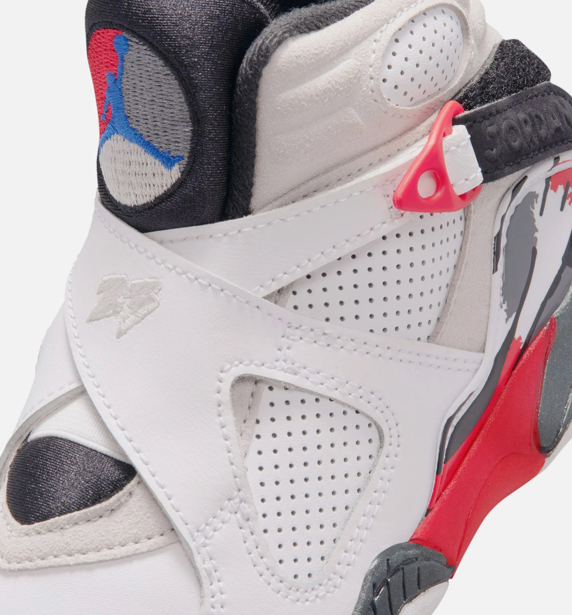 Air Jordan 8 Retro White And True Red Preschool Lifestyle Shoe White True Red Black