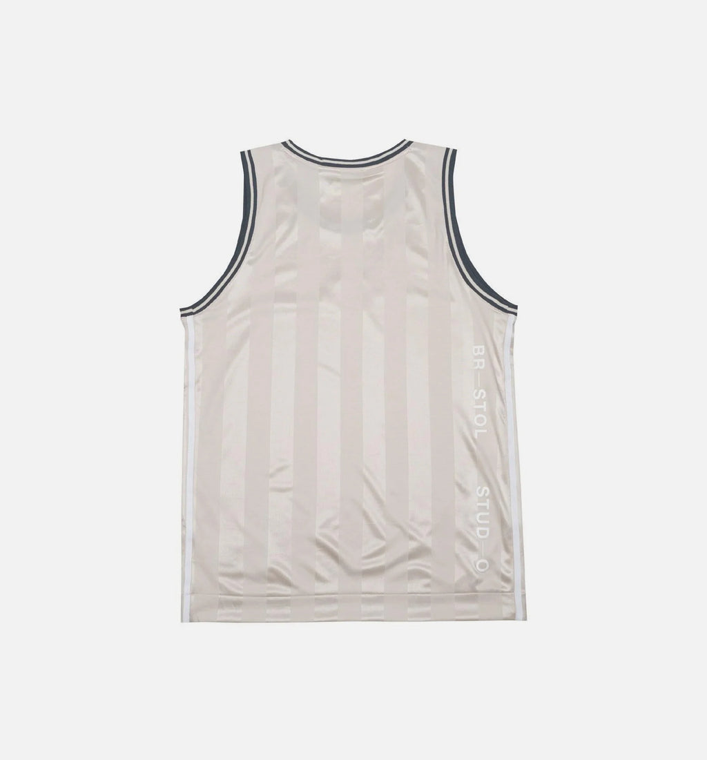 Mens Jersey Clear Brown White