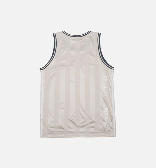 Mens Jersey Clear Brown White