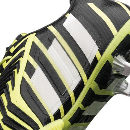 adidas Predator Instinct FG Firm Ground Soccer Cleats Flash Yellow White Dark Grey