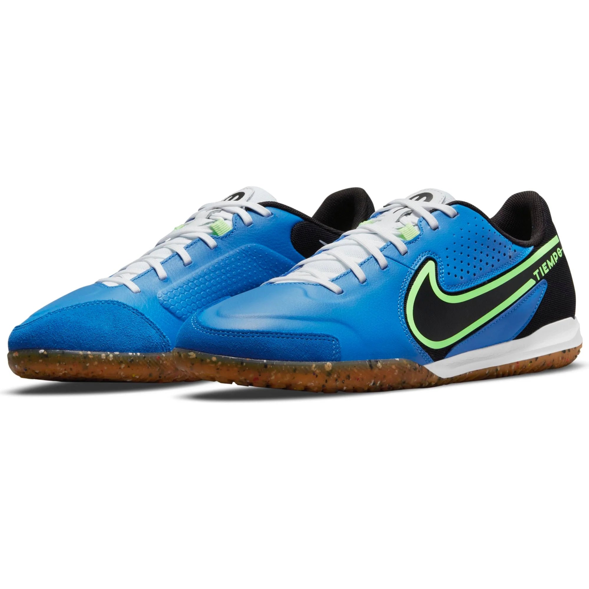 Nike Tiempo Legend 9 Academy IC Indoor Soccer Shoes Blue Black Lime
