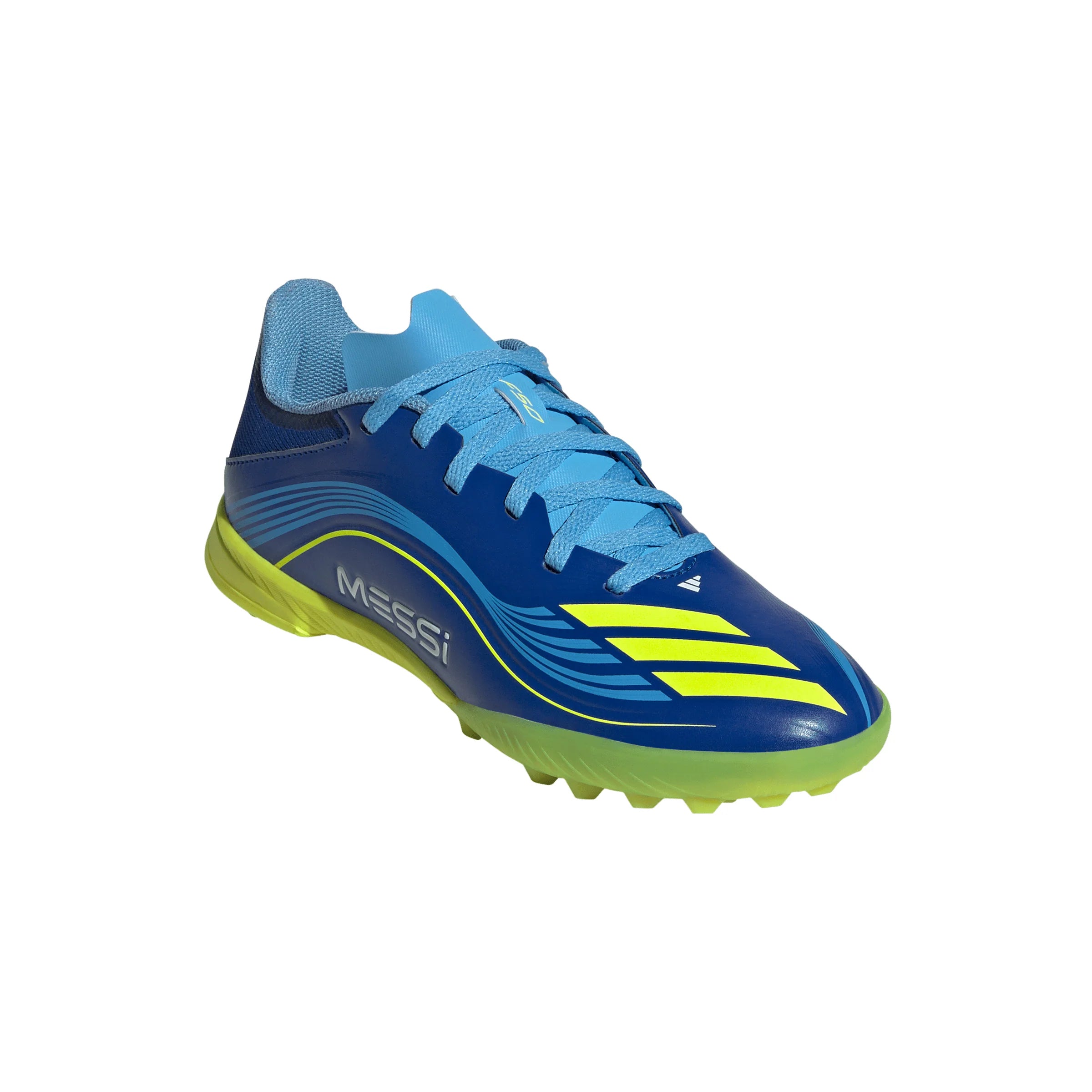 adidas F50 Messi League TF Youth Soccer Cleats Royal Blue Yellow Blue