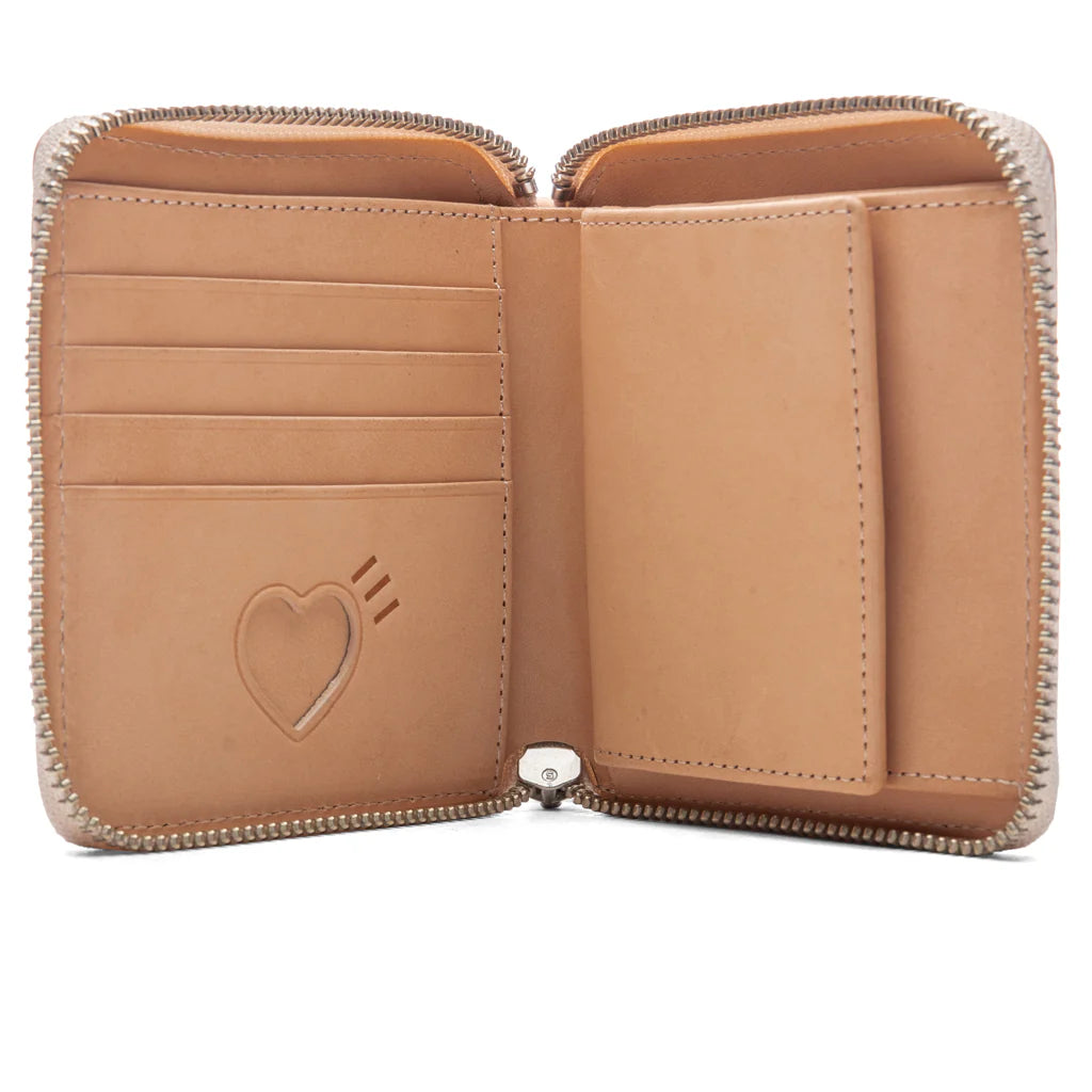 Leather Wallet Beige