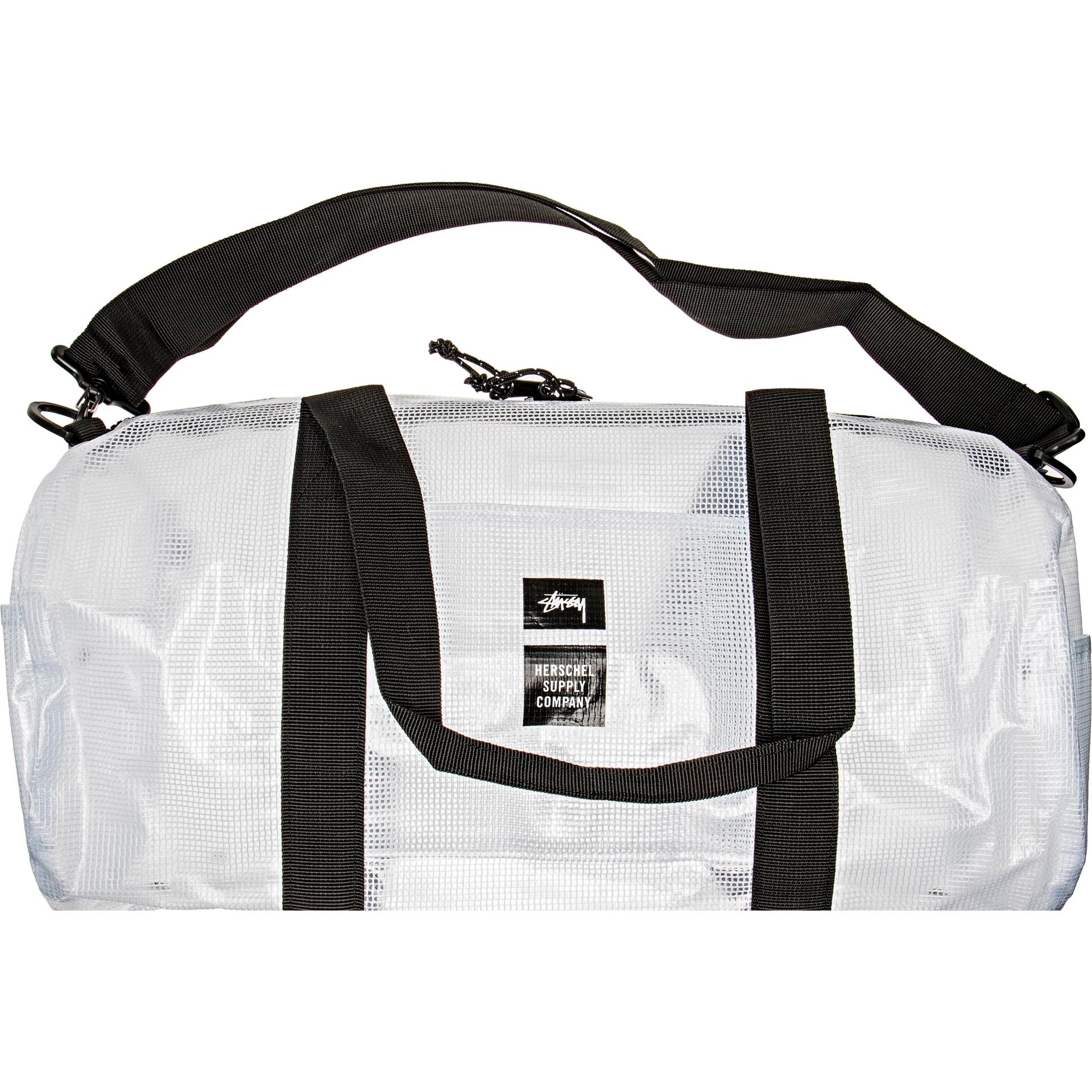 Stüssy X Herschel Clear Tarpaulin Duffle Clear