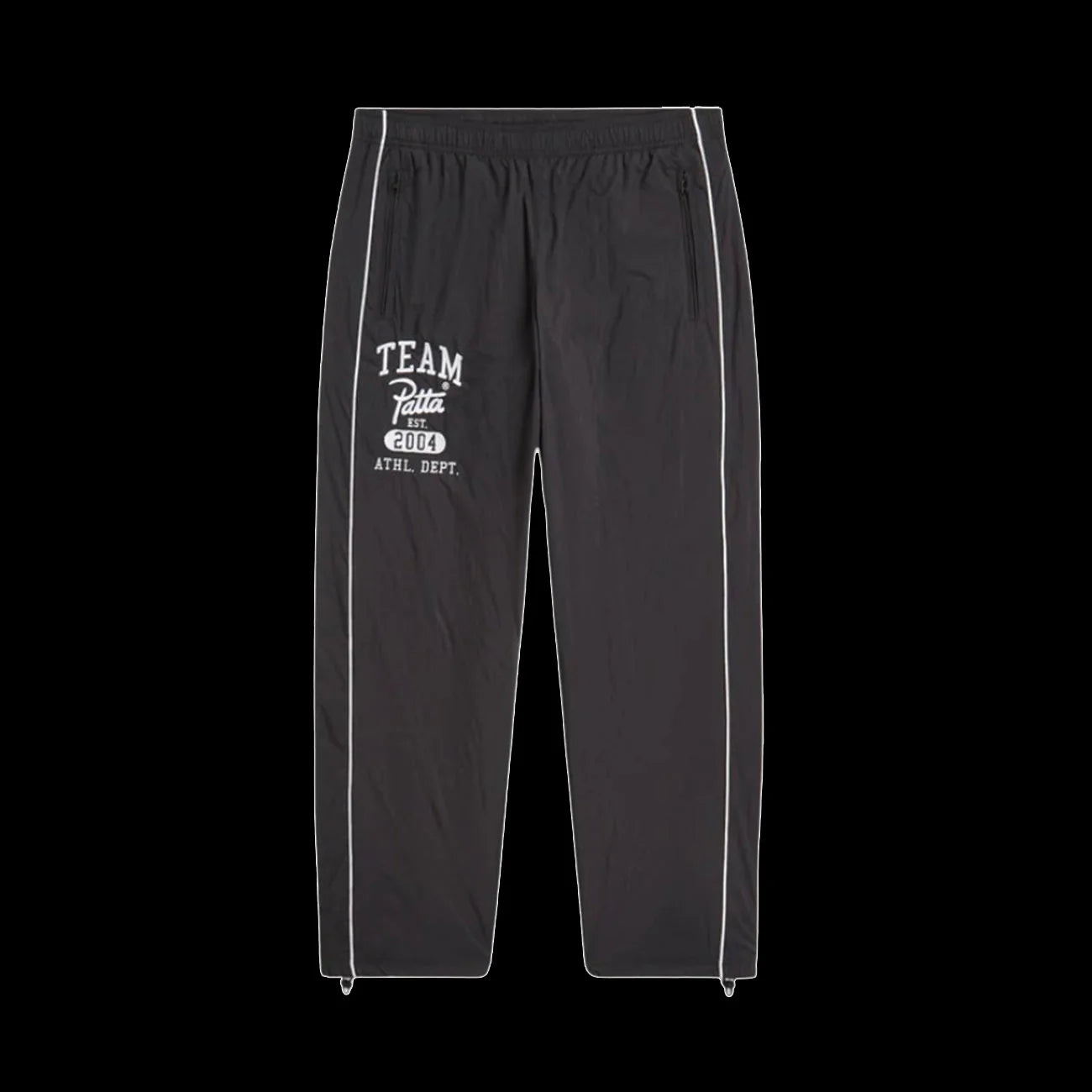 Patta Athletic Nylon Track Pants Black