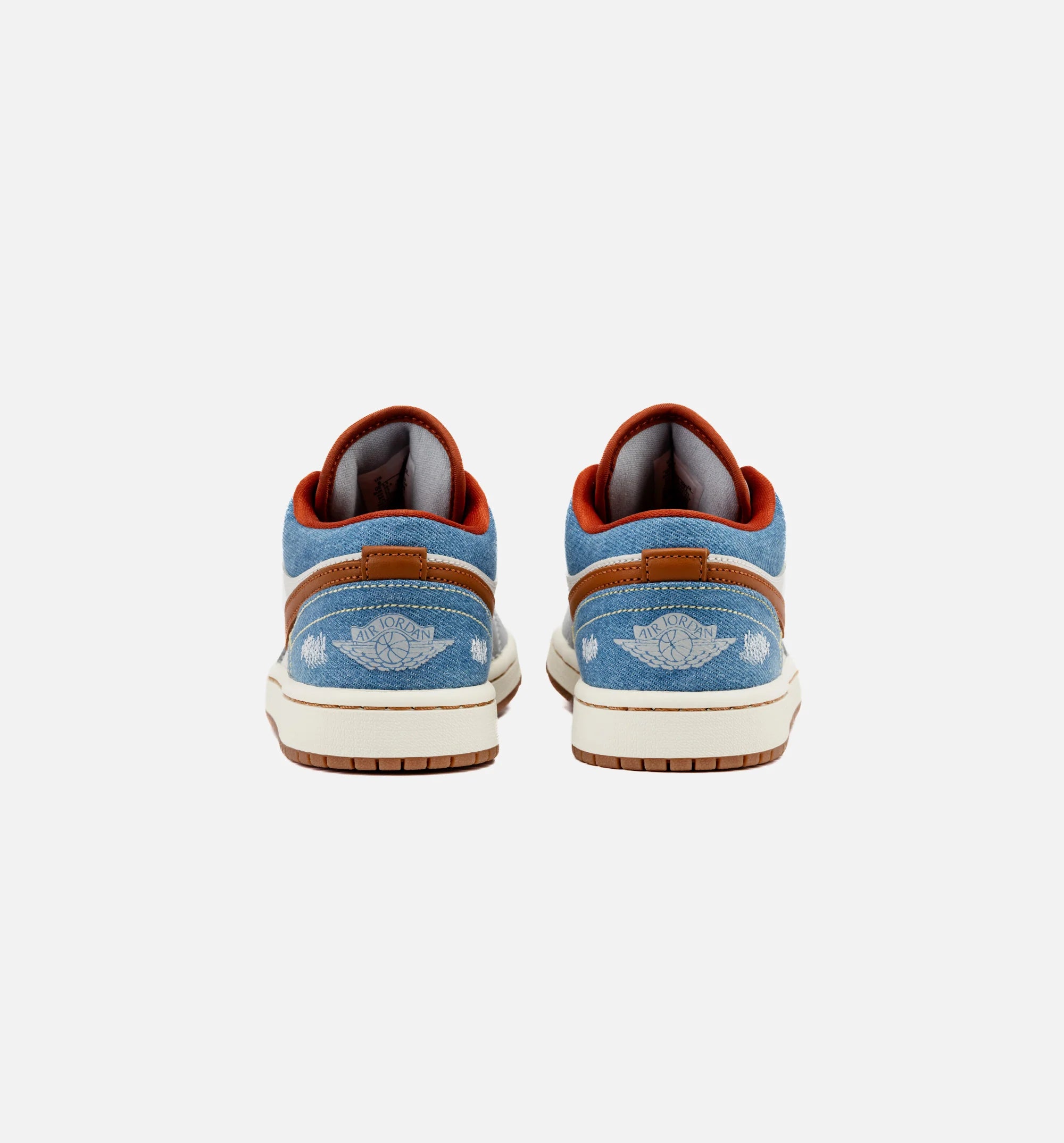 Air Jordan 1 Low Denim Womens Lifestyle Shoe Phantom Coconut Milk Amber Brown