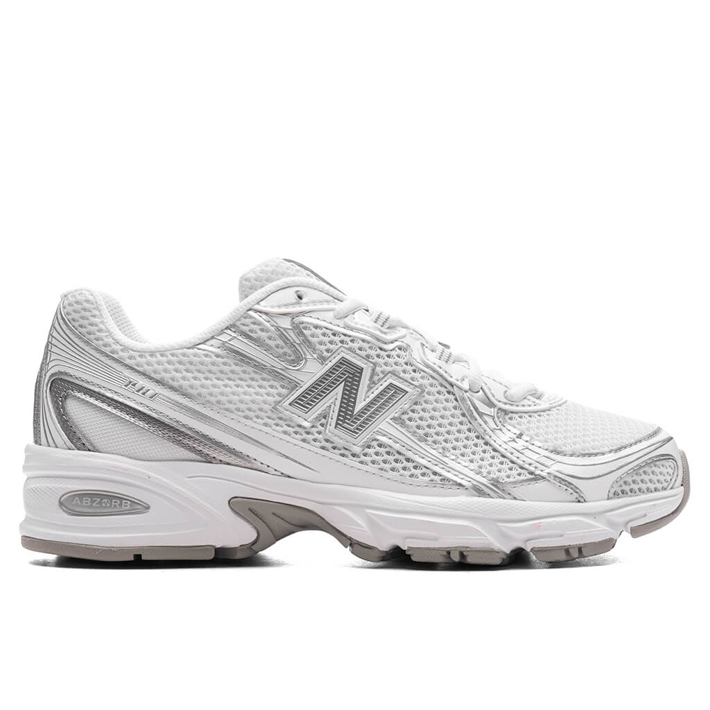 740 White Silver Metallic Reflection