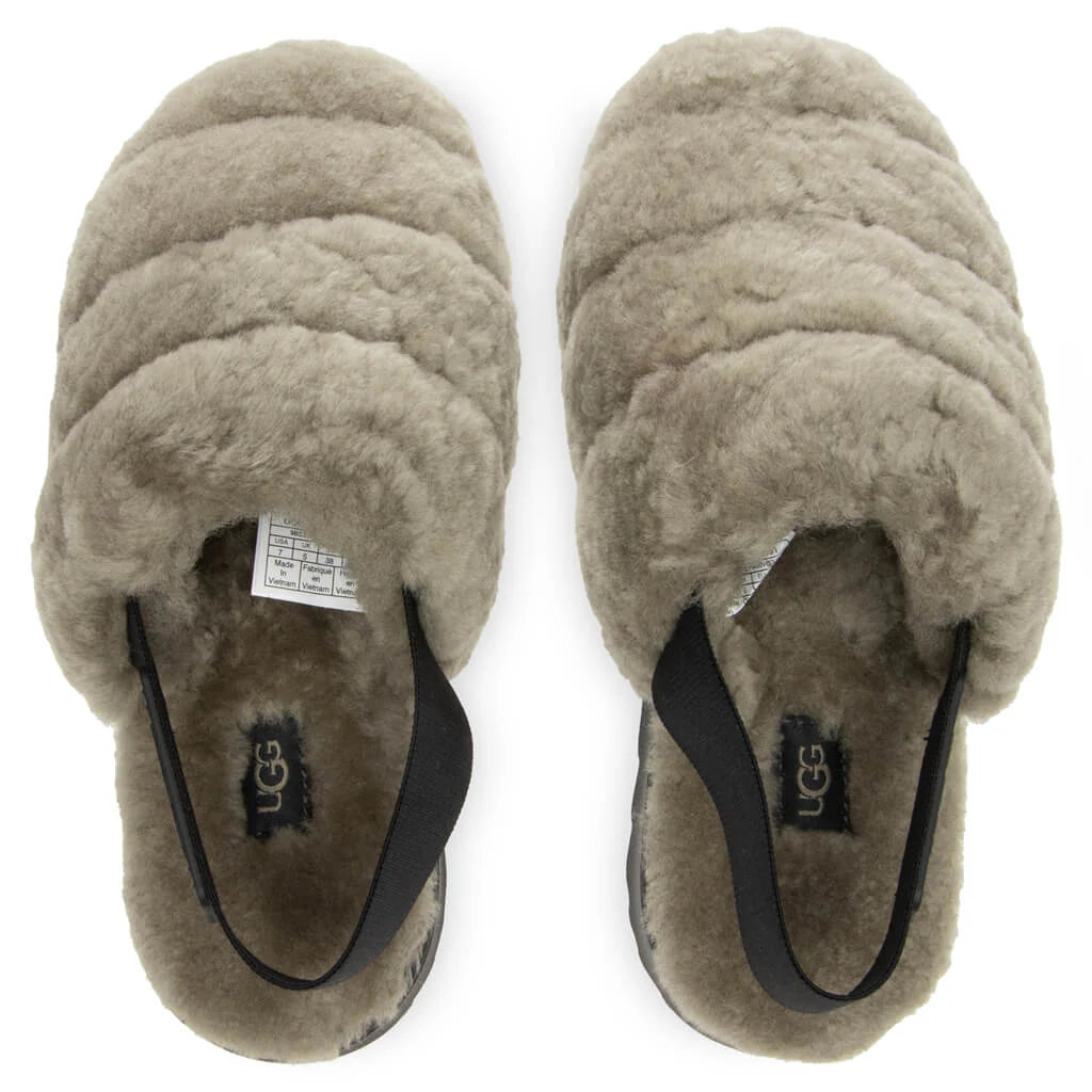 Womens Super Fluff Slipper Burnt Olive