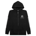 Spike Zip Hoodie Black